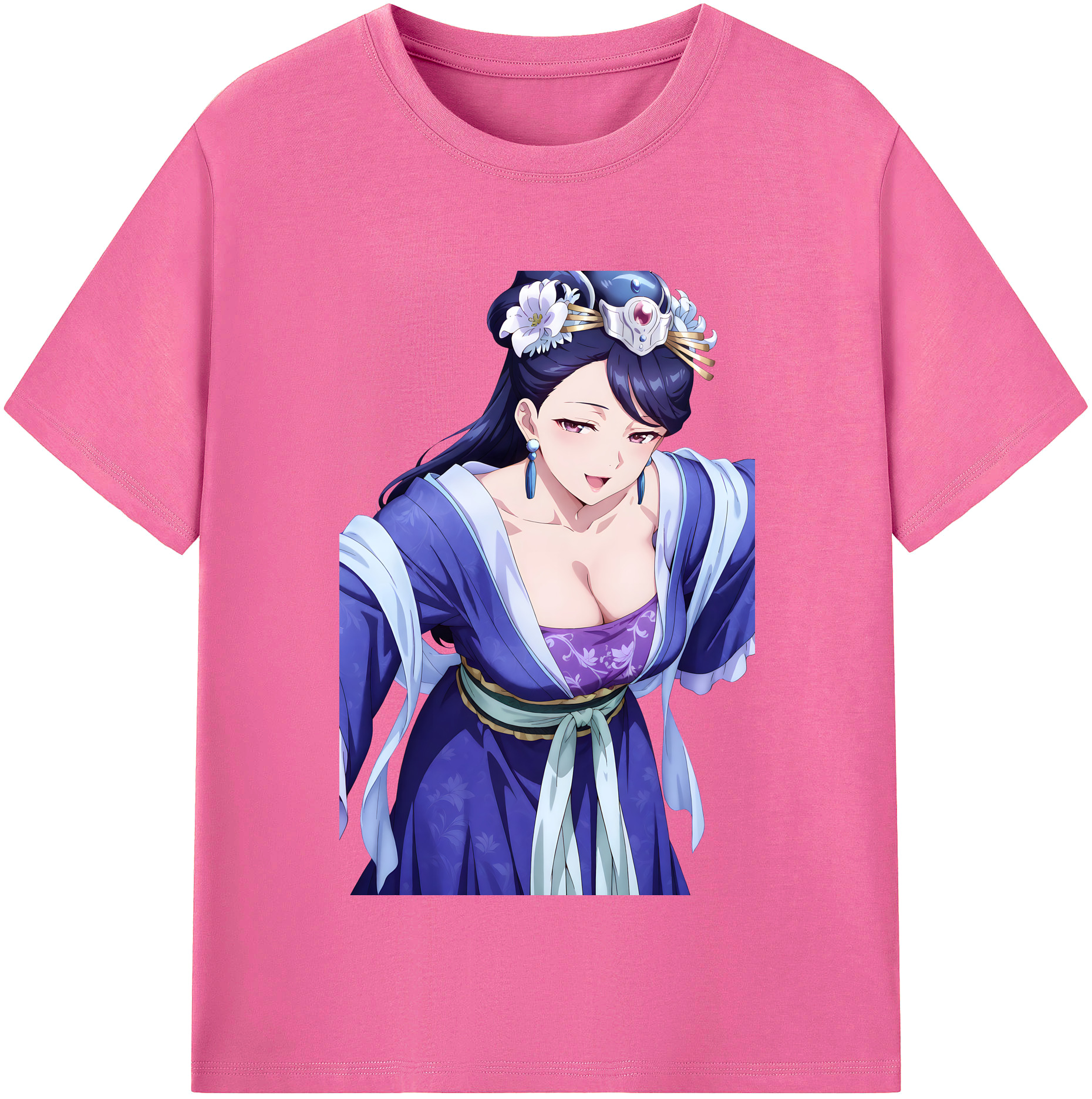 （画像用） 薬屋のひとりごと The Apothecary Diaries レディースカジュアルプリントTシャツ（綿100％）